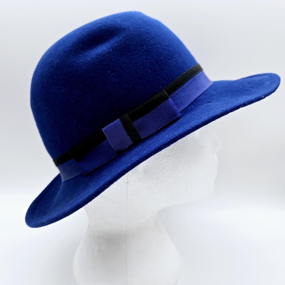 FERSTEN | vintage Doeskin 100% wool felt wide brim fedora hat